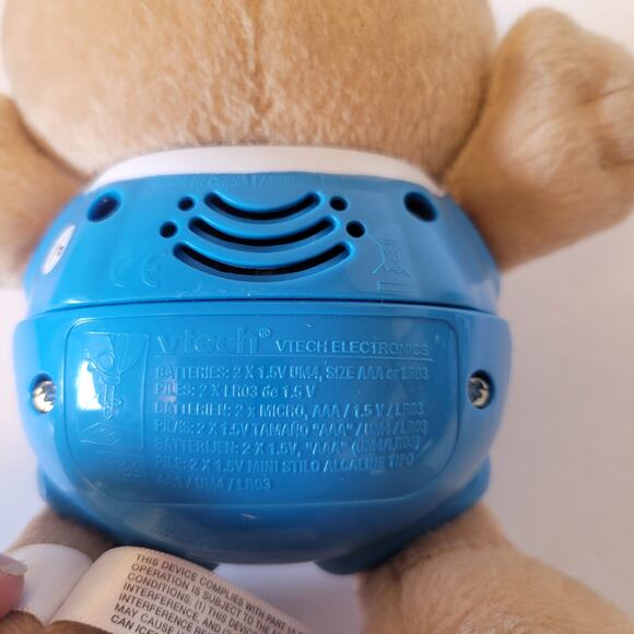 VTech Happy Lights Bear Musical Stuffed Toy Baby Infant Toddler Educational - Picture 4 of 16